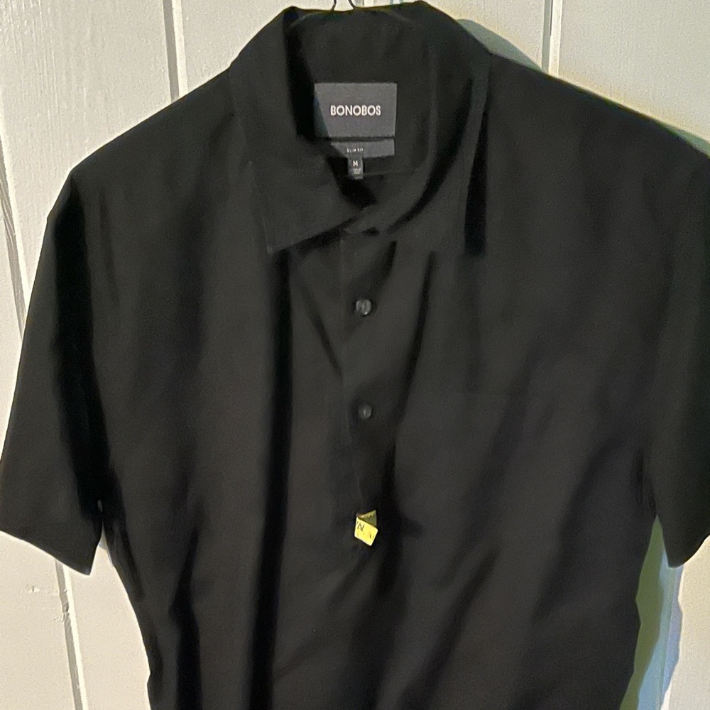 Short sleeve (partial) button down by Bonobos, Size M (slim)